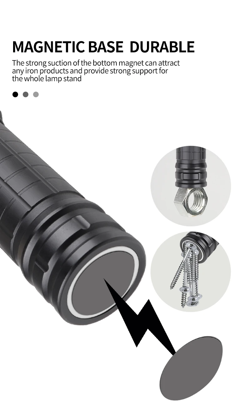 USB 충전식 XHP50 LED 손전등 자석이있는 유연 - Power Outage Light 리뷰 및 가격