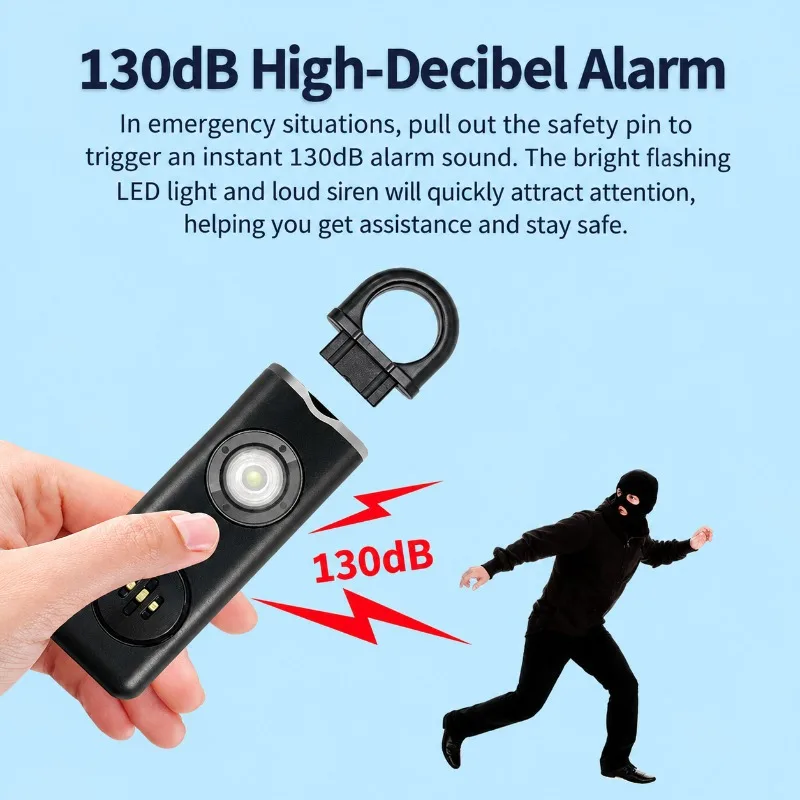 여성과 학생들이 야외에서 사용할 수 있는 충전식 전자  - Personal Alarm Keychain 리뷰 및 가격