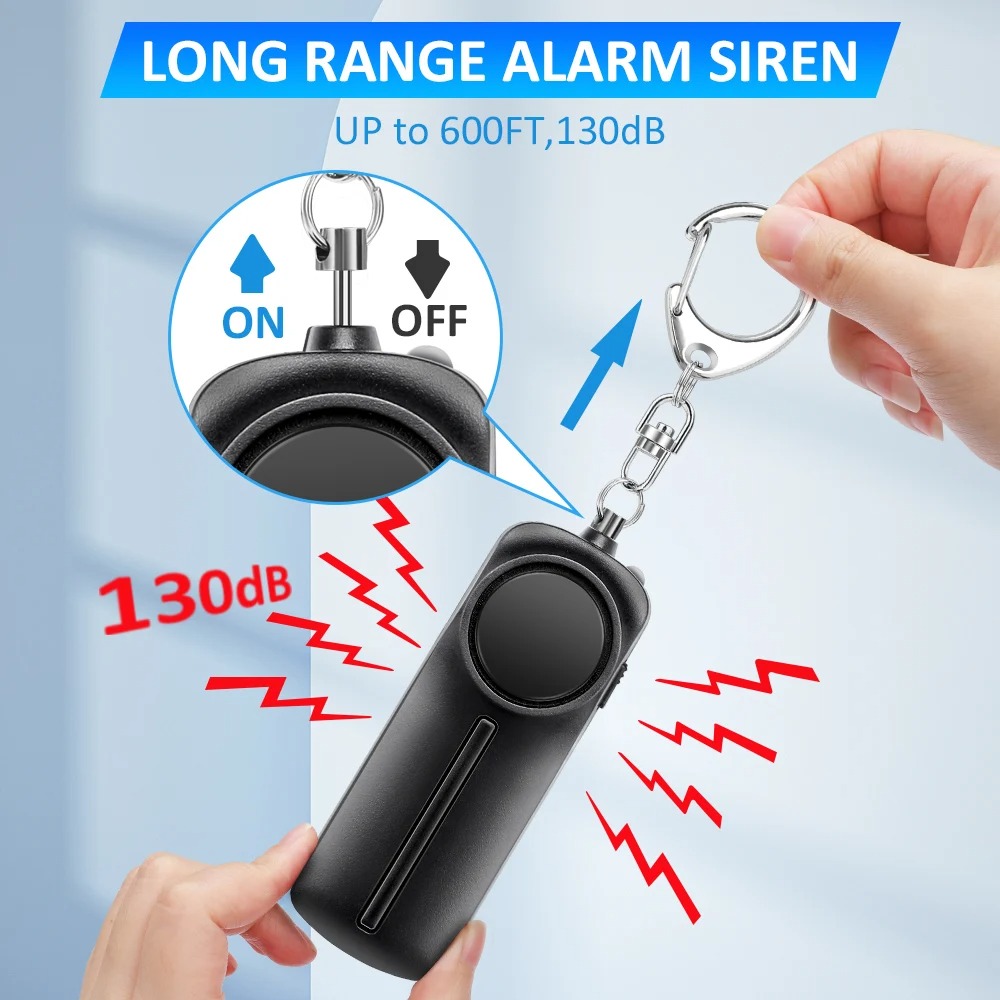 자기 방어 경보 130dB 어린이를위한 매우 시끄러운  - Personal Alarm Keychain 리뷰 및 가격