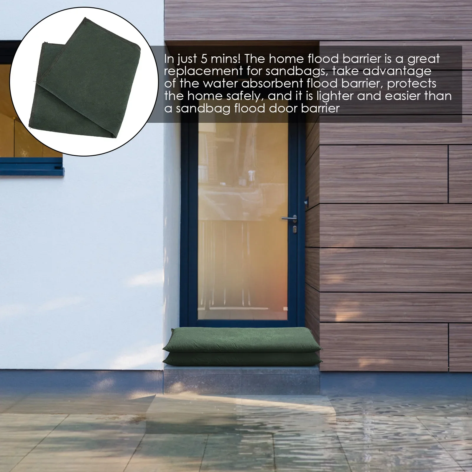 5pcs 홍수 물 배리어 가방 부직포 흡수성 수지 홍수 - Flood Barrier Bag 리뷰 및 가격